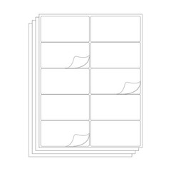 10 Labels (80000 Sheets) – 4″ x 2″ Laser Sheet Labels White Inventory/Shipping