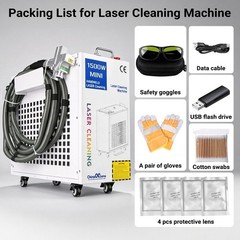 1500W Dual Pendulum Fiber Laser Cleaning Machine For Car Oil Rust Remove 220V US
