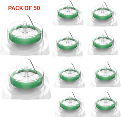 50/100/150/200Pcs Lab PES Sterile Syringe Filter 33mm Diameter 0.22μm Pore Size