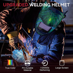 ARCCAPTAIN MIG Welder 135A Flux Core MIG/Lift TIG/Stick 3 in 1 & Welding Helmet
