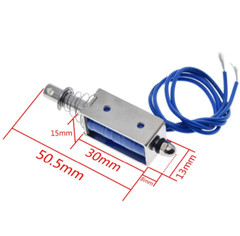 JF-0530B Pull-Push-Type Solenoid Electromagnet DC24V 0.3A 5N/10mm Electromagnet