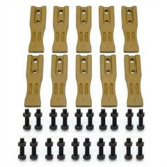 10PK 6684447 Bucket Teeth Unitooth with Bolts & Nuts for Skid Steer Bucket