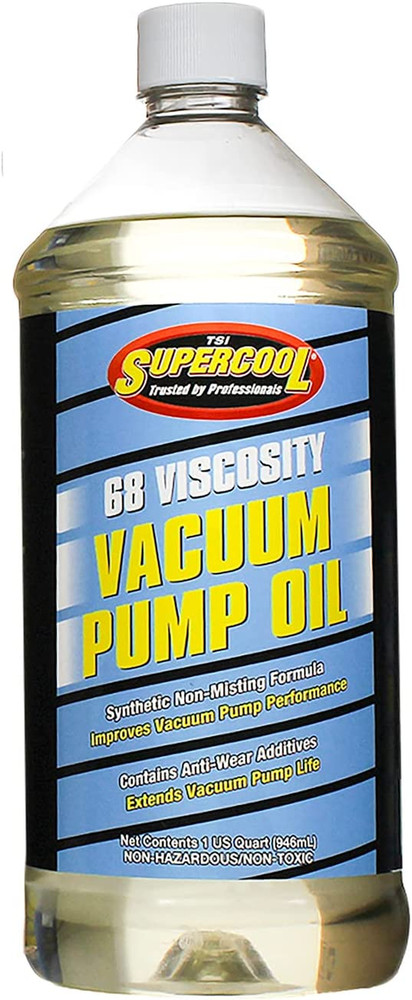 Vacuum Pump Oil, Synthetic, 32 Oz., Clear (V32)