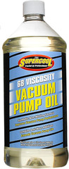 Vacuum Pump Oil, Synthetic, 32 Oz., Clear (V32)
