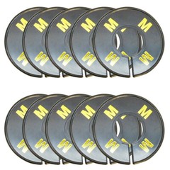 10 pcs Rack Divider Size M MEDIUM Black Round Ring Sizing Hanger Retail Supply D