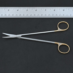 Aesculap BC263R DuroTip TC Metzenbaum Scissors Curved B/B 7 in