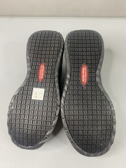Skechers Mens Work Shoes Sz 11.5 Slip Resistant Memory Foam Slip On Black Mesh