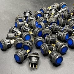 Lot Of 50 Waterproof Panel Mount Illuminated Rocker Switches 14V DC 20A