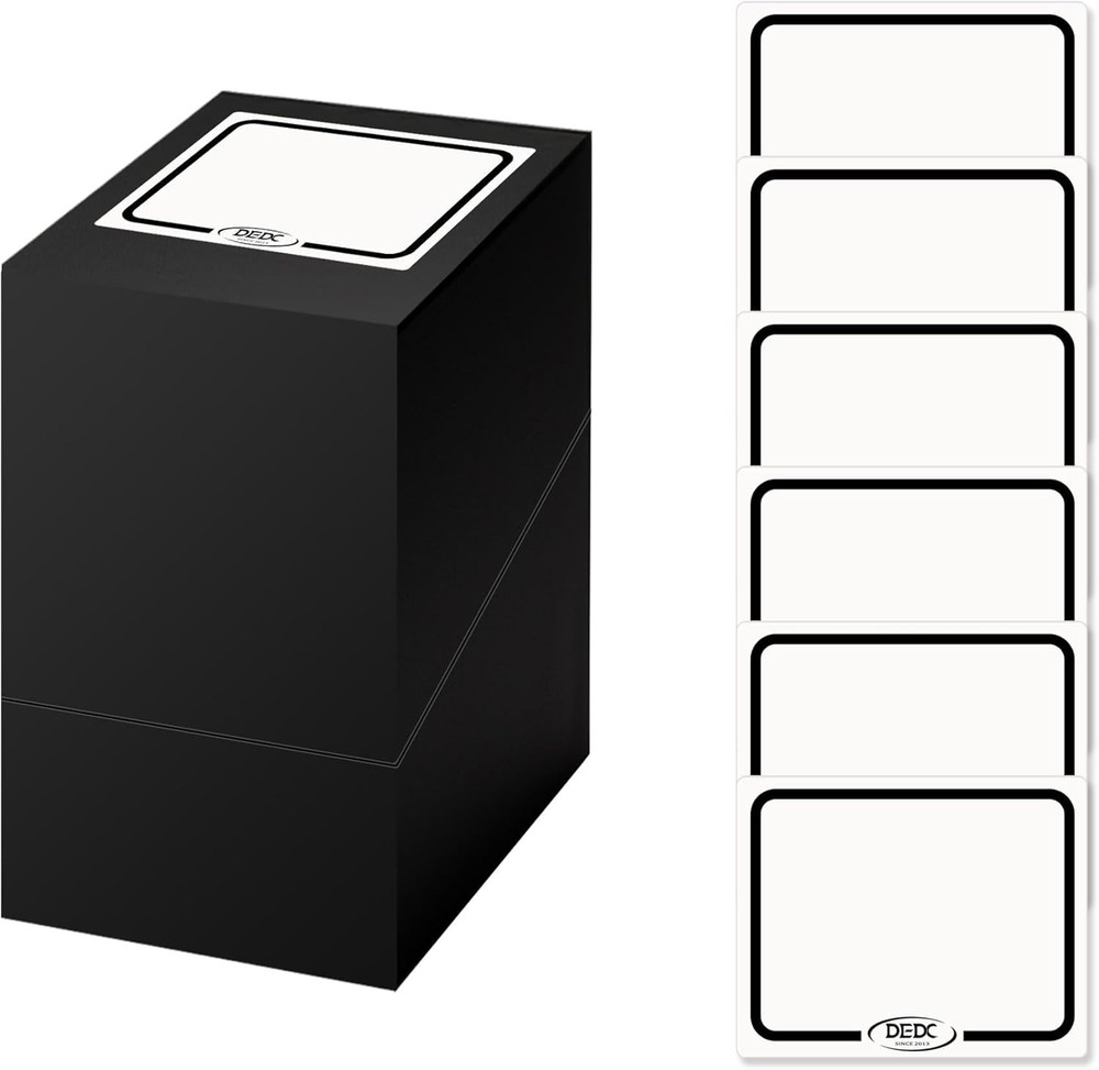 DEDC 100 Reusable Dry Erase Labels Stickers Blank White Self Adhesive Tags for M