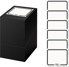 DEDC 100 Reusable Dry Erase Labels Stickers Blank White Self Adhesive Tags for M