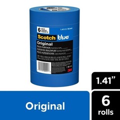 Original Painter’s Tape Multi-Surface Masking Tape Clean Removal 14 Days 6 Rolls