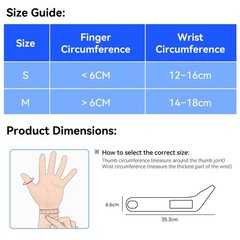 Goldeer Thumb Wrist Brace 1 Pair For Arthritis Pain Relief Thumb Spica Splint