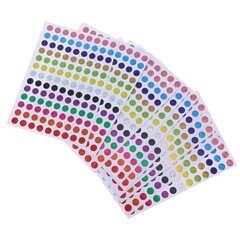 Self Adhesive Laser Color Coding Labels Assorted Shades for Home and Office Use