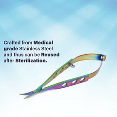 CASTROVIEJO Stitch MicroSurgical Scissors Sharp/Sharp 5.5″Curved Premium Quality