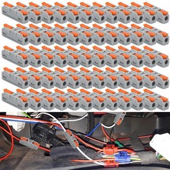 60pcs 1-in-1-Out Lever Wire Connectors Compact Electrical Splicing Kit