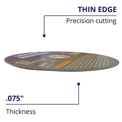 100 Pc 9″ x .075″ x 7/8″ Cut off Wheels Stainless Steel Metal Cutting Discs