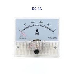 DC 1-30A 1-500mA 50-500uA 5-300V Ammeter Voltmeter Analog Panel Meter 65mmx56mm