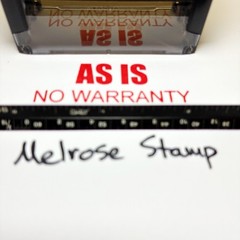 As Is No Warranty Rubber Stamp Red Ink Self Inking Ideal 4913