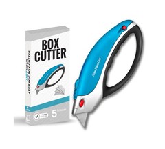 Box Cutter Retractable Utility Knife – Heavy Duty Box Cutter Kn… FAST USA SHIP