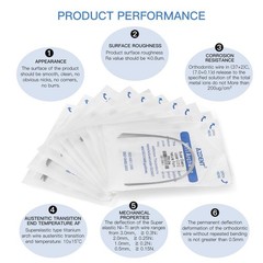 AZDENT Dental Orthodontic Round Arch Wires Heat Thermal Activated Niti 10pc/pack
