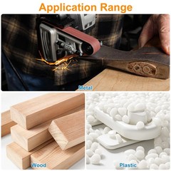 35x 1.18×13″ Sanding Belts 80-1000Grit Air File Belt Sander Sandpaper for Metal