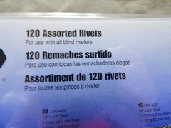 Assorted Rivets 120 pc 770-4548