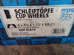Pferd 61810 Cup Wheel 6″ x 4-3/4″ x 1-1/2″ x 5/8″-11 Type 11 (M15)