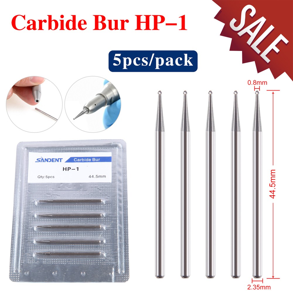 Dental Straight Surgical Bur Carbide Bur Round HP 44.5mm For Low Speed 2.35