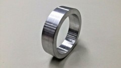Axcelis 1708920 Wiper Spacer Aluminum 39.80mm OD 31.75mm ID 10.20mm Width