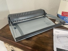 GBC CombBind C75 Desktop Binding Machine plus 200+ binding spirals