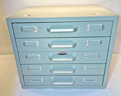 NEUMADE 5-Drawer STACKABLE Photography Metal File Cabinet 15.5” W x 13”H x 13”D