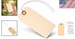 4 3/4″ x 2 3/8″ Manila Tags with Wire – Pack of 200