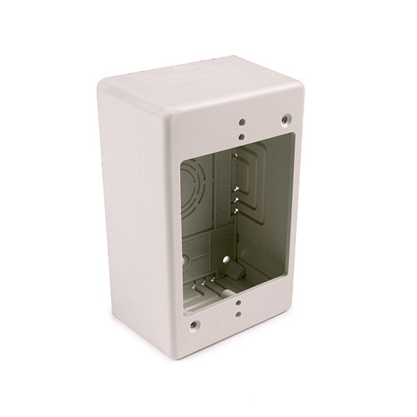 HellermannTyton – TSRFW-JB2 – Sgl Gang Jct Box 2in Deep PVC Off. Wht (1 EA)