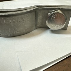 LOT OF 5 FNW 7020S 2 in. 1040 lb. 304 Stainless Steel Medium Split Pipe Clamp