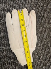 (12 Pair) Universal Cotton/Polyester General Purpose Gloves Straight Thumb