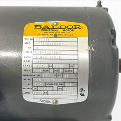 Baldor M3555T Industrial Electric Motor 2HP 3450RPM 208-230/460V 3PH TEFC