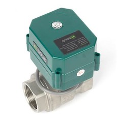 U.S. Solid Motorized Ball Valve 1-1/4 inch Stainless Steel 9-24V AC/DC