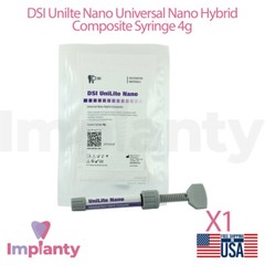 DSI UniLite Nano Universal Hybrid Composite 4g Syringe Restoration Dental