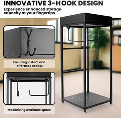Police Gear Rack, 18″ x 18″ x 44″ Tactical Gear Stand, 260 LBS Body Armor Stand