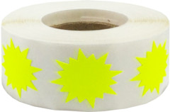 Color Coding Burst Labels Starburst Design | 1″ Inch | 500 Pack | Pick One Color