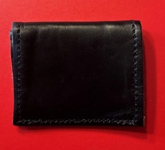 Black Leather Duty Belt Protective Glove Case Pouch Holder Admin Used