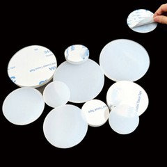 White Silicone Solid Discs Self Adhesive Round Pad Sealing Cushioning 5mm-150mm