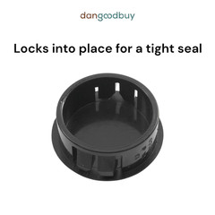 1 1/8″ Hole Nylon Locking Panel Plugs Black/White Dome Cover 1 1/4″ Top Width