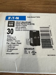 New in box, Eaton, BR230SUR, 30 AMP, Two-Pole, Circuit Breaker, Surge Protector