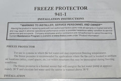 First Company 941-1 HVAC Freeze Protector Kit 24V. NEW