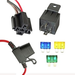Electric Fan Wiring Kit Electric Fan Relay Kit with Thermostat Radiator Fan Sens
