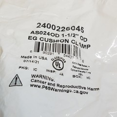 Anvil 2400226045 EG Cushion Clamp, AS024OD 1-1/2″ OD – NEW