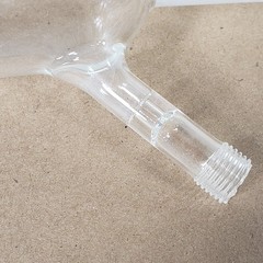 Chipped Chemglass AF-0548-02 200mL Addition Funnel 24/40 Joint Size Med Frit