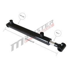 Hydraulic Cylinder Welded Double Acting 1.5″ Bore 10″ Stroke Cross Tube 1.5×10