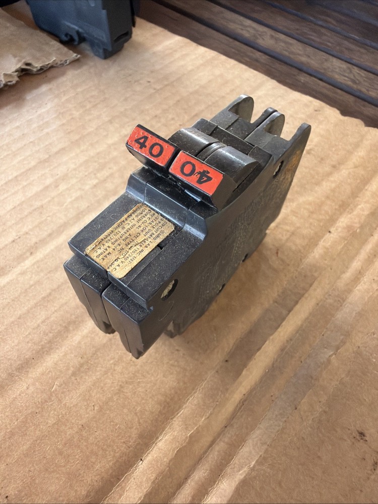 Federal Pacific FPE NA240 40A Circuit Breaker – Black
